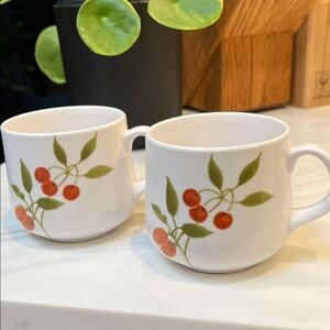Noritake Berries ‘n Such Mugs with fruit Design